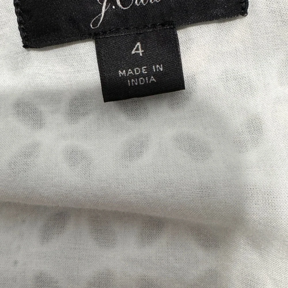J.crew size 4 eyelet wrap dress
